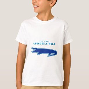 Krokodil Regel (Blauw) T-shirt
