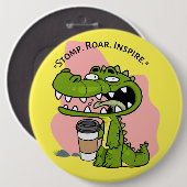 krokodil ronde button 6,0 cm (Voorkant /achterkant)