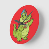 krokodil ronde klok (Hoek)