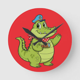 krokodil ronde klok