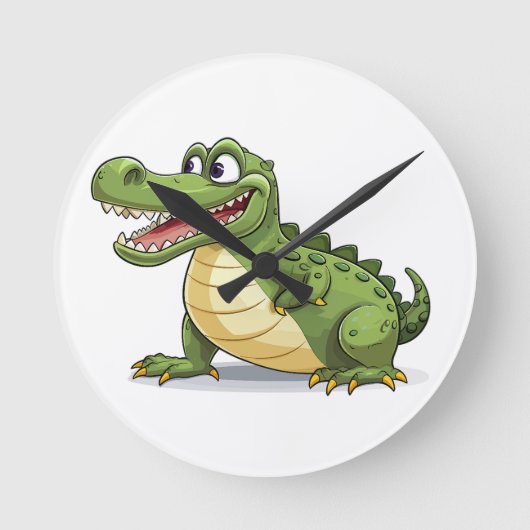 Krokodil Ronde Klok (Voorkant)