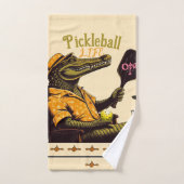 Krokodil Roze Drink Pickleball Handdoek (Handdoek)