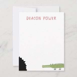 Krokodil Stationery Notitiekaartje