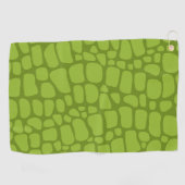 Krokodil Strepen groen Wild Dier huidpatroon Golfhanddoek (Horizontaal)