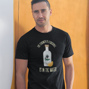 Krokodil tequila flesworm grappig Gezegde T-shirt