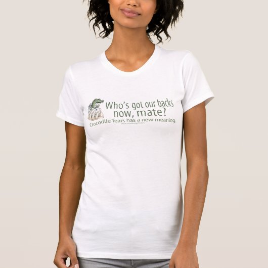 krokodil_tranen_zazzle t-shirt (Voorkant)