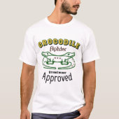 Krokodil typografie ontwerp t-shirt (Voorkant)