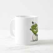Krokodil uit een ei komend koffiemok (Voorkant links)