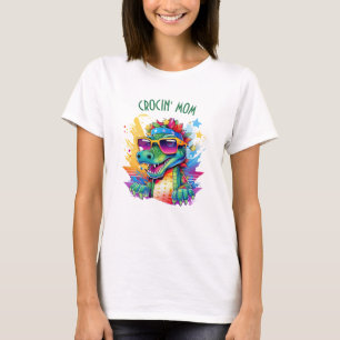 Krokodil Verjaardag Moeder Matching T-shirt