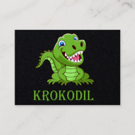 Krokodil Visitekaartje