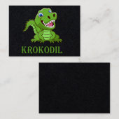 Krokodil Visitekaartje (Voorkant / Achterkant)