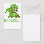 Krokodil Visitekaartje (Voorkant / Achterkant)