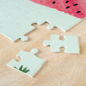 Krokodil Watermeloen, Abstract Patroon. Legpuzzel (Zijkant)