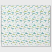 Krokodil Waterverf:  alligator patroon Cadeaupapier (Vlak)