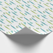 Krokodil Waterverf:  alligator patroon Cadeaupapier (Hoek)