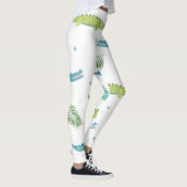 Krokodil Waterverf:  alligator patroon Leggings (Rechts)