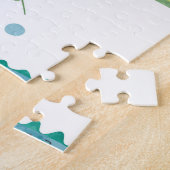 Krokodil Waterverf:  alligator patroon Legpuzzel (Zijkant)