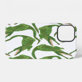 Krokodil Wit Aquarel Array iPhone Hoesje (Achterkant horizontaal)