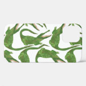 Krokodil Witte Waterverf Array Case-Mate iPhone Case (Achterkant (horizontaal))