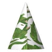 Krokodil Witte Waterverf Array Feesthoedjes (Achterkant)