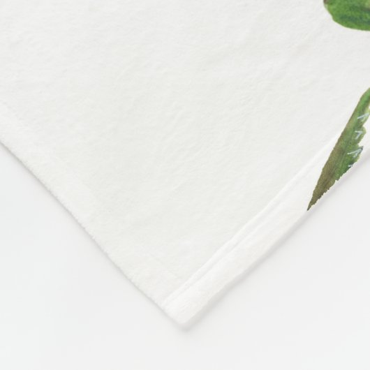 Krokodil Witte Waterverf Array Fleece Deken (Hoek)