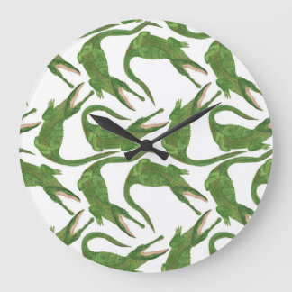 Krokodil Witte Waterverf Array Grote Klok