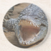 Krokodil Zandsteen Onderzetter (Voorkant)