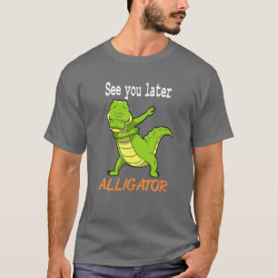 Krokodil - zie je later Alligator Gift Idee T-shirt