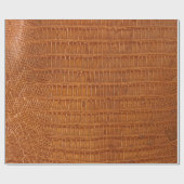 Krokodilalligator reptielleder textuur dicht bij e cadeaupapier (Vlak)