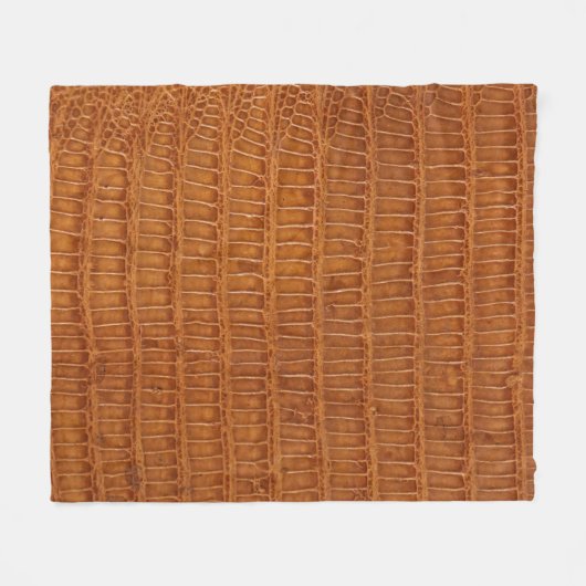 Krokodilalligator reptielleder textuur dicht bij e fleece deken (Voorkant (Horizontaal))