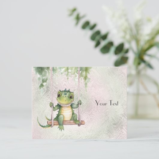 Krokodilbaby Ansichtkaart Briefkaart (Staand voorkant)