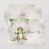 Krokodilbaby Dankkaart Bedankkaart (Voorkant / Achterkant)