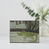 Krokodile Walk Briefkaart (Staand voorkant)