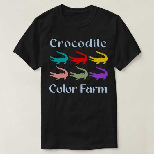 Krokodilkleurig Boerderij - Zonneset ontwerp T-shirt (Design voorkant)