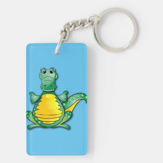 Krokodilknuffel Sleutelhanger (achterkant)