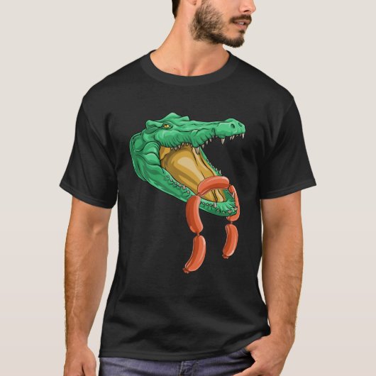 Krokodilkopworst Alligator Reptile Animal T-shirt (Voorkant)