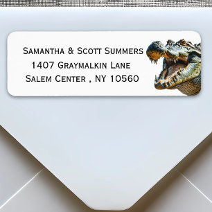 Krokodille Alligator Etiket
