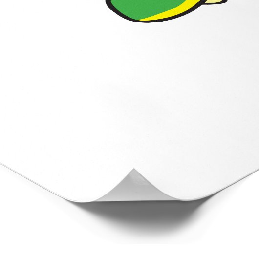 krokodille cartoon dansen poster (Hoek)