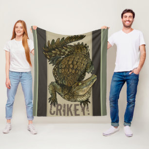 Krokodille Crikey! Fleece Deken