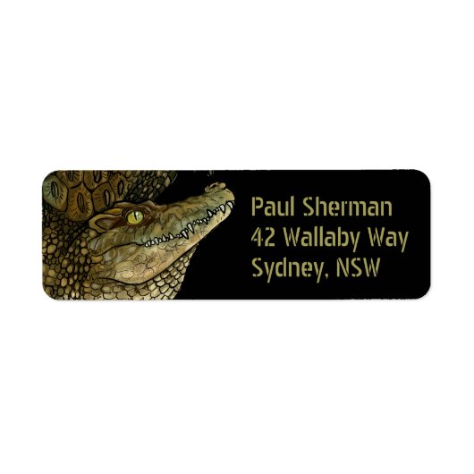 Krokodille Crikey! Label (Voorkant)
