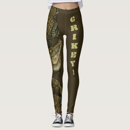 Krokodille Crikey! Leggings (Voorkant)