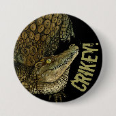 Krokodille Crikey! Ronde Button 7,6 Cm (Voorkant)