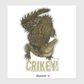 Krokodille Crikey! Sticker (Vel)