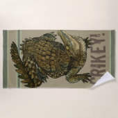 Krokodille Crikey! Strandlaken (Voorkant)