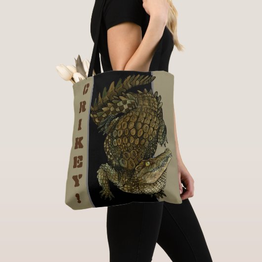Krokodille Crikey! Tote Bag (Dichtbij)