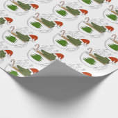 Krokodille kerst  cadeaupapier (Hoek)