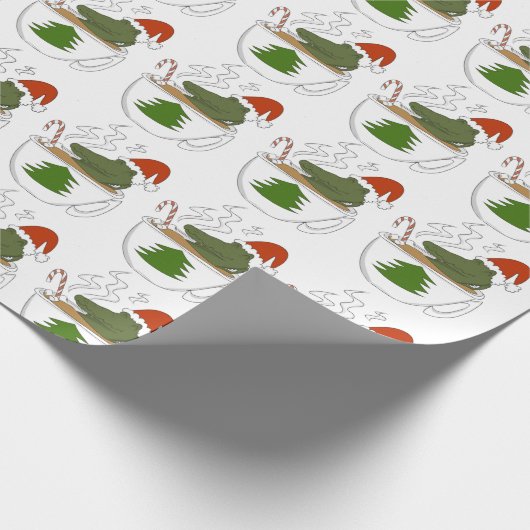 Krokodille kerst  cadeaupapier (Hoek)