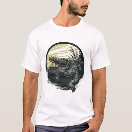 Krokodille tattoo T-Shirt (Voorkant)