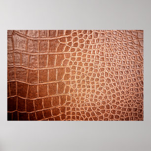 Krokodillederpatroon achtergrondabstract, allig poster
