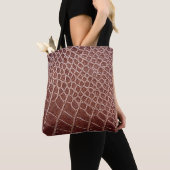 Krokodillederpatroon achtergrondabstract, allig tote bag (Dichtbij)